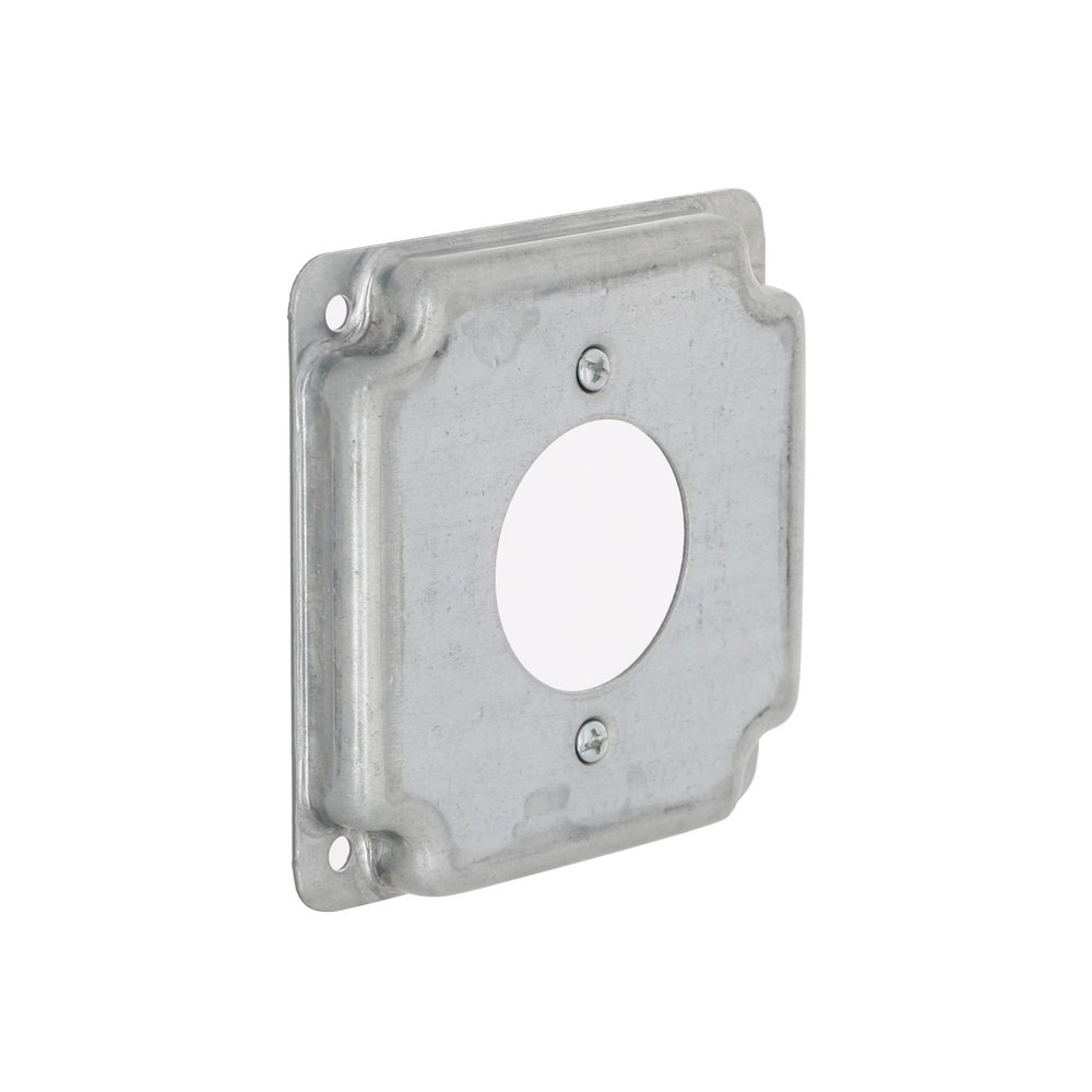 Hubbell-Raco 811C Cast Iron 4" Square Cover 30a Lock, 1.719" Diameter