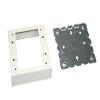 Legrand Wiremold V5747-2 Metal Raceway for Extending Power, 500 and 700 Series, 2 Gang Switch and Outlet Box, 1 3/8" Deep, Ivory (1 Pack) view 1