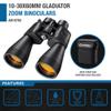 BARSKA 10-30x60 Gladiator Binocular with Ruby Lens , Black view 2