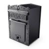 Qualarc LSF-LS03 Kingsbury Secure Front Access Locking Metal Mailbox Large Capacity For Masonry Walls, Columns Or Wood Fences, Black view 1