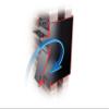 Qualarc LSF-LS03 Kingsbury Secure Front Access Locking Metal Mailbox Large Capacity For Masonry Walls, Columns Or Wood Fences, Black view 2