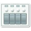Blue Sea Systems 8272 Contura Water Resistant 12V DC Circuit Breaker Panel - White 4 Position view 1