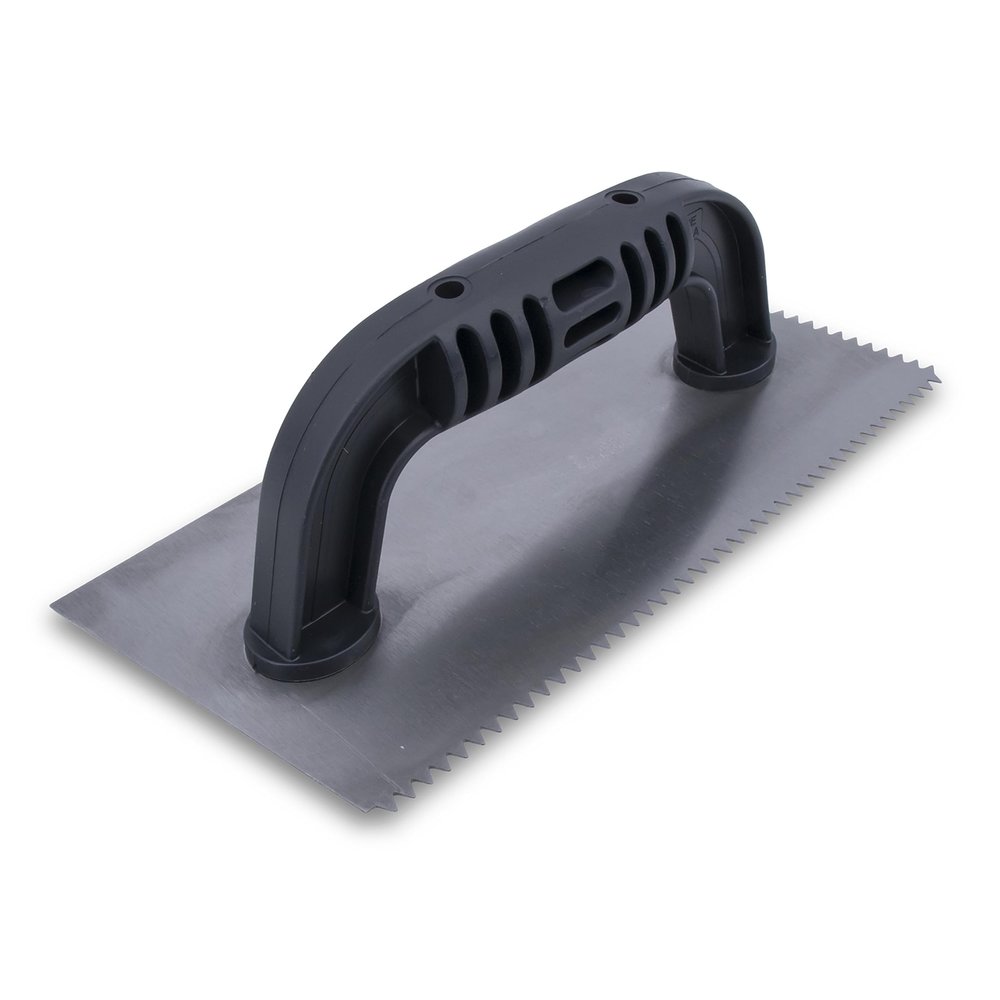Marshalltown 16250 Plastic Handle V-Notch Trowel ~ 3/16" x 5/32"