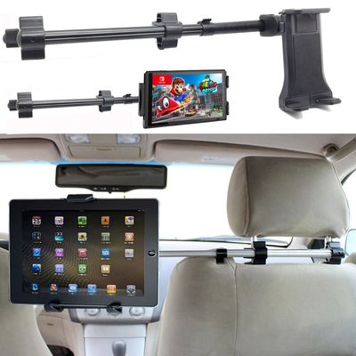 ChargerCity Premium Center Extension Car Seat Headrest Mount Holder for Smartphone & Tablets (Switch Also)