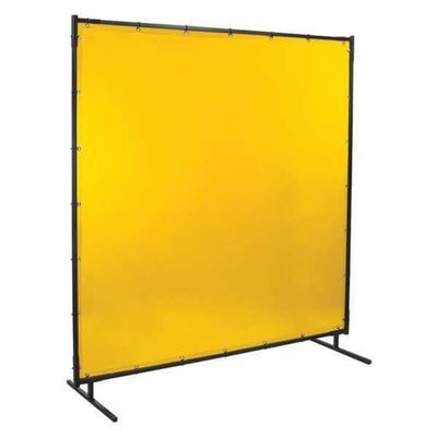 Welding Screen, 6 ft. W, 6 ft., Yellow