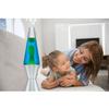 Lava Lite 2124 the Original 14.5-Inch Silver Base Lamp with Yellow Wax in Blue Liquid view 3