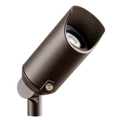 Kichler 12V LED Landscape Spotlight Light, Textured Bronze