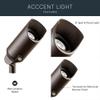 Kichler 12V LED Landscape Spotlight Light, Textured Bronze view 3