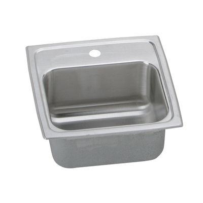 Elkao|#Elkay BLRQ152 18 Gauge SS 15 Inch x 7.125 Inch single Bowl Top Mount Bar/Prep Sink,