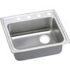 Elkay LRAD221955R1 1-Hole Gourmet 19-1/2-Inch x 22-Inch Single Basin Drop-Inch Stainless Steel Kitchen Sink view 1