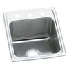 Elkay LRAD1522603 Classic Stainless Steel 15" x 22" x 6" Single Bowl Drop-In ADA Sink view 1