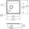 Elkay Celebrity PSRADQ191955L3 Single Bowl Top Mount Stainless Steel ADA Sink view 4