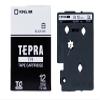 King Jim Tepra TR TC12S Tape Cartridge, 0.5 inches (12 mm), White view 1