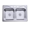 STERLING 11401-4-NA Southhaven 33-inch by 22-inch Top-mount Double Equal Bowl Kitchen Sink, Stainless Steel view 1