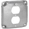 Steel City RS12 Outlet Box Surface Cover, Square, Raised, 4-Inch, Galvanized, 50-Pack view 1
