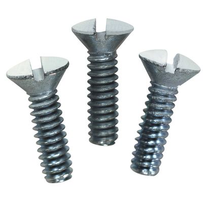 Leviton 88000-PRT 1/2-Inch Long 6-32 Thread, Oval Head Milled Slot Replacement Wallplate Screws, 10-Pack, White