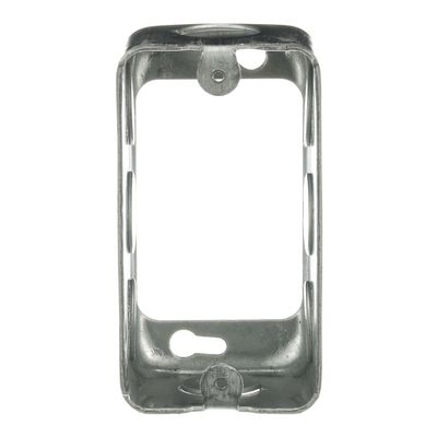 Steel City 593611/2 4" x 2-1/8" Utility Box Exension Ring, One Gang, 1-7/8" Deep, 1/2" Knockouts, Pre-Galvanized Steel, Drawn Construction