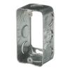 Steel City 593611/2 4" x 2-1/8" Utility Box Exension Ring, One Gang, 1-7/8" Deep, 1/2" Knockouts, Pre-Galvanized Steel, Drawn Construction view 2