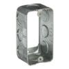 Steel City 593611/2 4" x 2-1/8" Utility Box Exension Ring, One Gang, 1-7/8" Deep, 1/2" Knockouts, Pre-Galvanized Steel, Drawn Construction view 3
