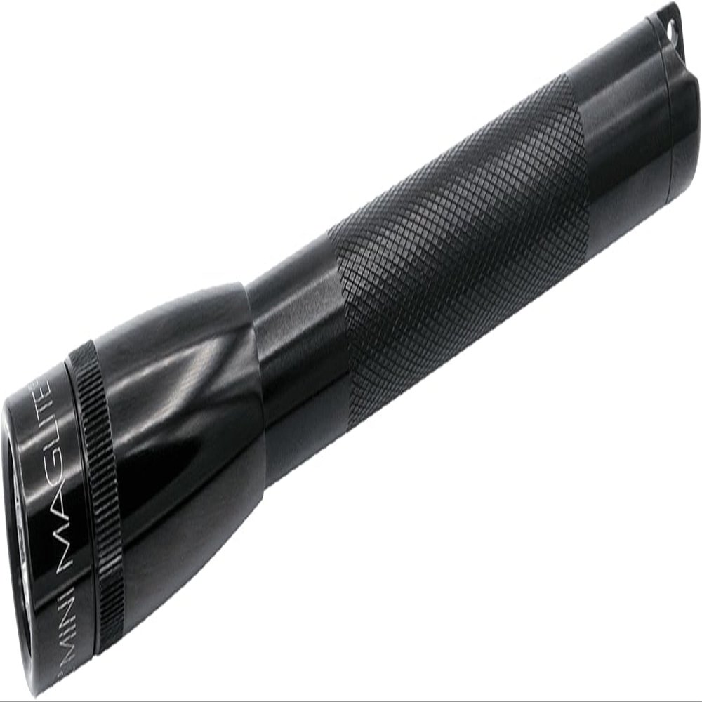 Maglite Mini LED 2-Cell AA Flashlight with Holster, Black, 6.5 inch, SP2201HLp