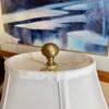 Solid Antique Brass Sphere Lamp Finial 1.75"h view 4