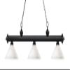 Riviera - 3 Light Island/Billiard in Billiard Style - 13.75 Inches Wide by 13 Inches High-Matte Black Finish-Matte Opal view 2