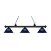 Riviera - 3 Light Island/Billiard in Billiard Style - 14.25 Inches Wide by 14.25 Inches High-Matte Black Finish-Dark Blu view 1