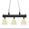 Riviera - 3 Light Island/Billiard in Craftsman Style - 13.5 Inches Wide by 12.75 Inches High-Matte Black Finish-Golden M view 2
