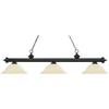 Z-Lite Billiard Light with Golden Mottle Shade view 1