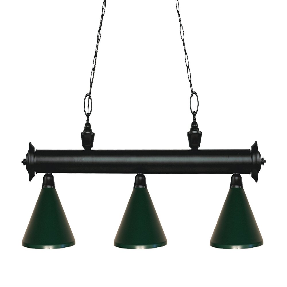 Z-Lite 200-3MB-MDG 3 Billiard Light, Matte Black