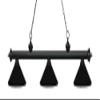 Riviera - 3 Light Island/Billiard in Billiard Style - 16 Inches Wide by 13.5 Inches High-Matte Black Finish-Matte Black view 2