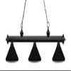 Riviera - 3 Light Island/Billiard in Billiard Style - 16 Inches Wide by 13.5 Inches High-Matte Black Finish-Matte Black view 3
