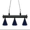 Riviera - 3 Light Island/Billiard in Billiard Style - 16 Inches Wide by 13.5 Inches High-Matte Black Finish-Navy Blue Sh view 3