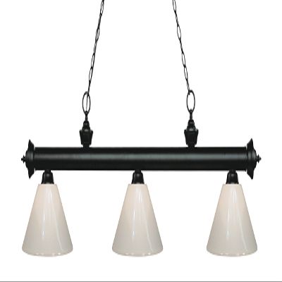Z-Lite 200-3MB-PWH 3 Billiard Light, Matte Black