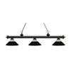 Riviera - 3 Light Island/Billiard in Billiard Style - 14.25 Inches Wide by 14.75 Inches High-Matte Black Finish-Matte Bl view 1
