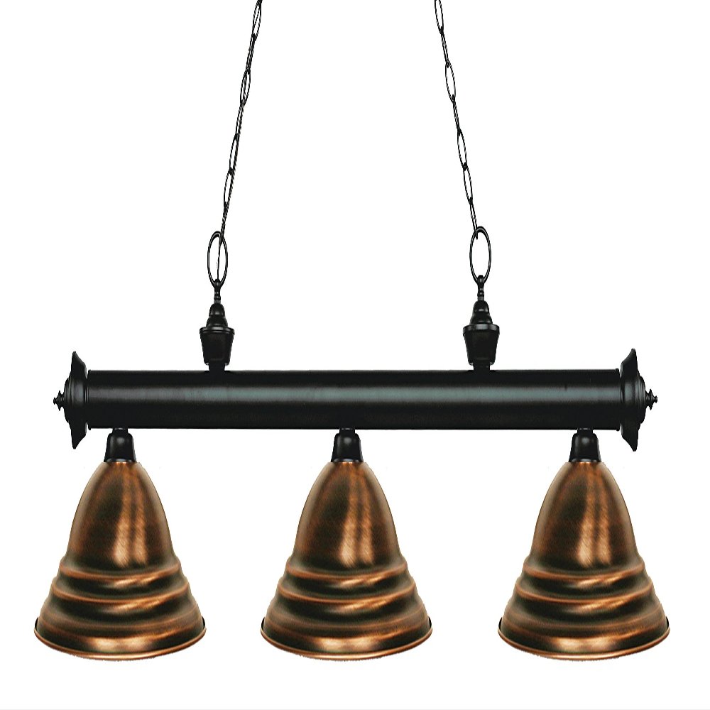 Z-Lite 200-3MB-SAC 3 Billiard Light, Matte Black