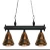 Z-Lite 200-3MB-SAC 3 Billiard Light, Matte Black view 1