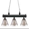Riviera - 3 Light Island/Billiard in Billiard Style - 16 Inches Wide by 13.25 Inches High-Matte Black Finish-Brushed Nic view 2