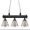 Riviera - 3 Light Island/Billiard in Billiard Style - 16 Inches Wide by 13.25 Inches High-Matte Black Finish-Brushed Nic view 3