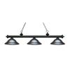 Riviera - 3 Light Island/Billiard in Billiard Style - 16 Inches Wide by 13.25 Inches High-Matte Black Finish-Gun Metal S view 1