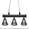 Riviera - 3 Light Island/Billiard in Billiard Style - 16 Inches Wide by 13.25 Inches High-Matte Black Finish-Gun Metal S view 2