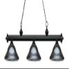 Riviera - 3 Light Island/Billiard in Billiard Style - 16 Inches Wide by 13.25 Inches High-Matte Black Finish-Gun Metal S view 3