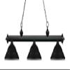Riviera - 3 Light Island/Billiard in Billiard Style - 16 Inches Wide by 13.25 Inches High-Matte Black Finish-Matte Black view 3
