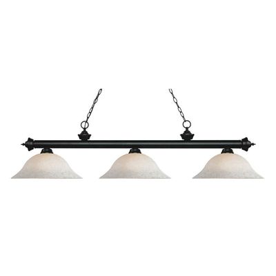 Riviera - 3 Light Island/Billiard in Billiard Style - 16 Inches Wide by 13.25 Inches High