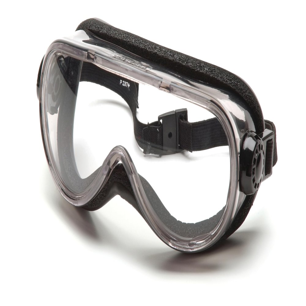 Pyramex Safety Anti-Fog Top Shelf Chemical Splash Goggle With Foam Padding