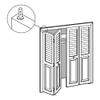 Prime-Line N 6701 Bi-Fold Door Pivot and Guide, Nylon (2 Pack) view 3