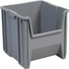 Akro-Mils - 13018GREY 13018 Stack-N-Store Heavy Duty Stackable Open Front Plastic Storage Container Bin, (17-1/2-Inch x 16-1/2-Inch x 12-1/2-Inch), (2-Pack), Grey Gray view 1