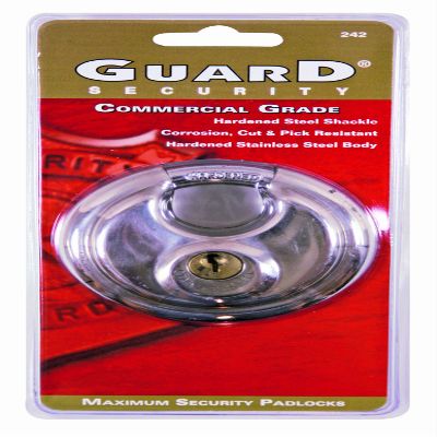 Guard Security 242 Discus Stainless Steel Padlock with 2-3/4-Inch Standard Shackle