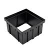 NDS 1216 Catch Basin Riser for 12 Inch Square Catch Basin Drain and 12 Inch Low-Profile Adapter Drain, Black view 1