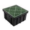 NDS 1216 Catch Basin Riser for 12 Inch Square Catch Basin Drain and 12 Inch Low-Profile Adapter Drain, Black view 4
